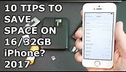 10 Tips to save space on 16GB iPhone? (2017)