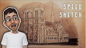 Notre Dame [ Perspective Drawing ]