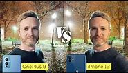 OnePlus 9 versus iPhone 12 camera comparison