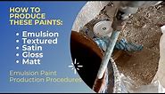 Paint Production Process| Emulsion Paint Mixing| Emulsion Paint Production Process.