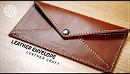Making a Leather Envelope | Free PDF Pattern