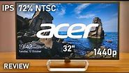 Acer EB321HQU | 32" Monitor | IPS | 1440p | 72% Ntsc(100% srgb) | Review
