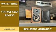 Vintage Realistic Minimus 7 speaker review