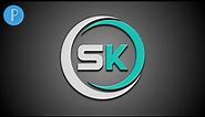 How to Create SK Logo on Android Phone | Pixellab Tutorials | Tech Pencil