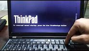 Lenovo Thinkpad x220 windows 7 install