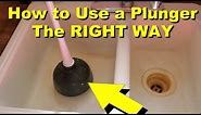 How To Use a Plunger the Right Way