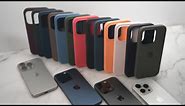 Every iPhone 15 Silicone/Woven Cases on All iPhone 15 Pro Colors!