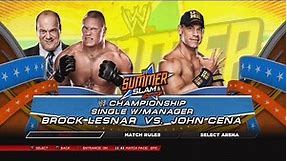 WWE 2K14 - John Cena vs Brock Lesnar SummerSlam for the WWE World Heavyweight Championship