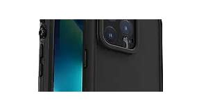 LifeProof iPhone 13 Pro (ONLY) FRĒ Series Case - BLACK, waterproof IP68, built-in screen protector, port cover protection, snaps to MagSafe