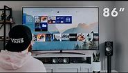 My 86” Gaming TV Setup - LG NanoCell BIG TV