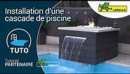 Installation d’une cascade de piscine / bassin Niagara transparente avec Leds - Ubbink