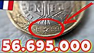 RARE 1 euro coin 1999 FRANCE - 56.695.000