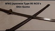 WW2 Type 95 Japanese NCO's Shin Gunto