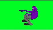 shaggy purple guy dance green screen