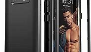 IDweel Galaxy Note 8 Case, Note 8 Case Black for Men, 3 in 1 Shockproof Slim Hybrid Heavy Duty Protection Hard PC Cover Soft Silicone Rugged Bumper Full Body Case for Galaxy Note 8, Black