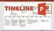 How to make a timeline in powerpoint