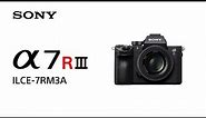Product Feature | Alpha 7R III (ILCE-7RM3A) | Sony | α