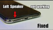 Left Speaker Not Working - Fixed (iPhone or Android)