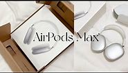 🎧 AirPods Max silver | 📦 quick unboxing & set up 💫