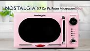 NRMO9PK | Nostalgia Pink Retro Microwave