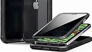 INTORDAYS Anti Peeping Case for iPhone 15 Pro Max Case,360 Degree Double-Sided Privacy Tempered Glass,Shockproof Bumper,iPhone 15 Pro Max Privacy Case,Black