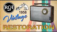 RCA Victor 3RG-64G restoration | 1958 Very rare vintage | 6 Transistor Superheterodyne Radio| 4K |