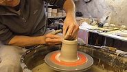 Making some Simple Pottery Pen Pencil Holders on the Wheel