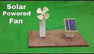 How to Make a Solar Powered Electric Fan - Science Project