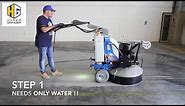 How to polish concrete floors in 3 steps - [fast video]