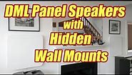 How To Build DML Panel Speakers with Hidden Wall Mounts Fully Suspended