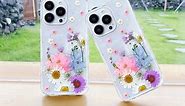 Real Pressed Dried Flower Case for iPhone 13 Pro/13 Pro Max