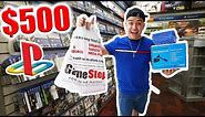 THE $500 GAMESTOP CHALLENGE PS4 EDITION!! (PLAYSTATION)