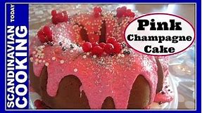 How To Make Easy Pink Champagne Almond Bundt Cake