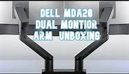 Dell MDA20 Dual Monitor Arm - Unboxing and Setup