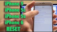 Hard Reset - How to reset and erase iPhone 5c, 5, SE 6 and 6 Plus (Recovery Mode)