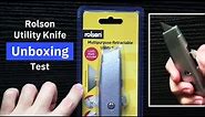 Is the Rolson Utility Knife good for UNBOXING?