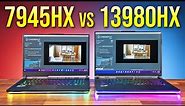 Best Laptop CPU 2023? Ryzen 9 7945HX vs Intel i9-13980HX