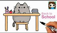 How to Draw Back to School Pusheen Cat