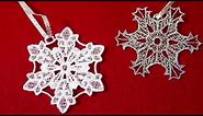 How to Machine Embroider Freestanding Lace Snowflake Ornaments