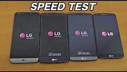 LG G5 vs G4 vs G3 vs G2 - Speed Test (4K)