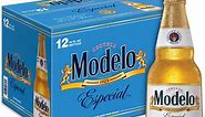 Modelo Especial Mexican Lager Import Beer, 12 Pack, 12 fl oz Glass Bottles, 4.4% ABV