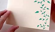 Simple Vine Leaves Border Card Design 💌 #simplecards #cards #easyandsimple #diycards #greetingcards #greetingcarddesign #leaves #drawing #drawingoftheday #simpledrawing | Handicraft by Adela