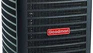 Goodman 4 Ton, 48,000 BTU/h Capacity, 15.2 SEER2 Air Conditioner Unit with Energy-Efficient Single-Stage, Scroll Compressor and Single-Speed PSC Condenser Fan Motor GSXH504810 - Includes Thermostat