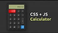 CSS & Javascript Working Calculator UI Design | Claymorphism @OnlineTutorialsYT