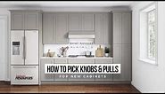 How to pick knobs and pulls for new cabinets using "relative scale"