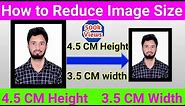 Photo Size 4.5CM x 3.5CM | How to resize photo in paint | Signature 4.5cm height & 3.5cm width paint