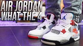 COP OR NOT ? AIR JORDAN 4 "WHAT THE" REVIEW AND ON FOOT IN 4K