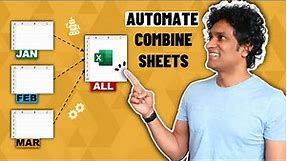 AWESOME Excel trick to combine data from multiple sheets