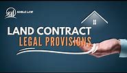 Legal Provisions of Land Contract