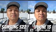 Samsung Galaxy S22 vs iPhone 13 camera comparison! Who will win?